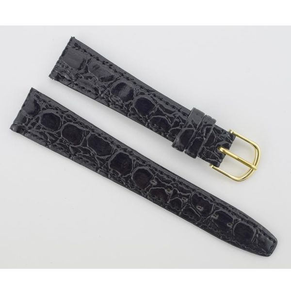 

watch bands women 18mm soft sweatband leather strap steel buckle wrist for, Black;brown