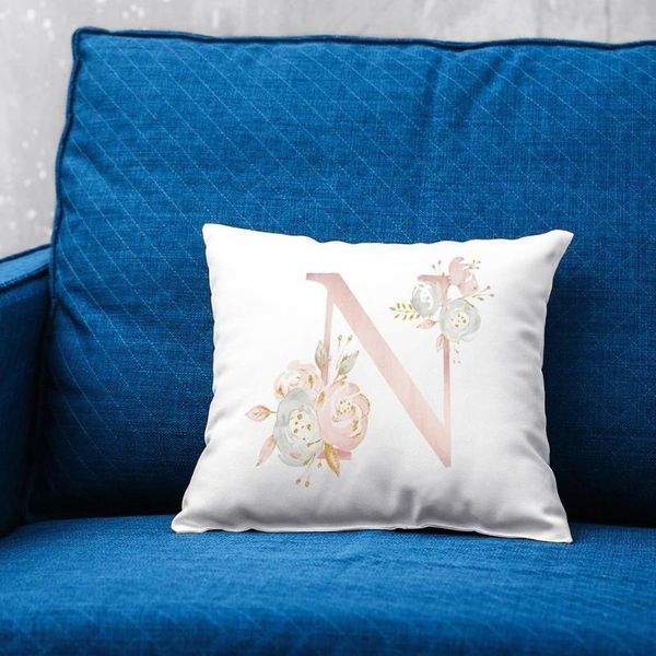 

pillow case cases letter printed car chair seat 45x45cm square soft throw cover bedroom home office decorative supplies
