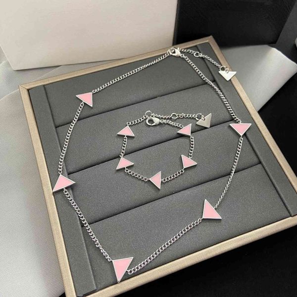 

2021 new enamel necklace for women, Silver