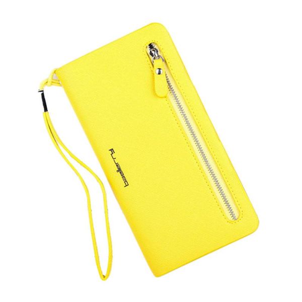 

wallets baellerry long wallet women purses fashion coin purse card holder yellow clutch phone pocket leather, Red;black