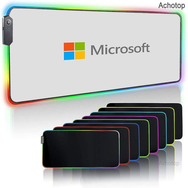 

mouse pads & wrist rests led gaming pad rgb mousepad large keyboard cover non-slip rubber base computer carpet desk mat pc gamer