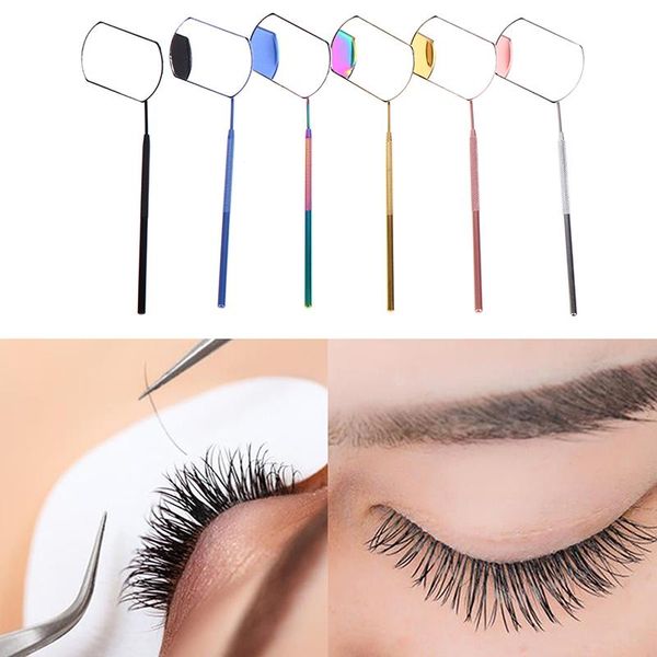 

eyebrow tools & stencils multifunction checking mirror eyelash extension beauty makeup portable stainless steel eyelashes