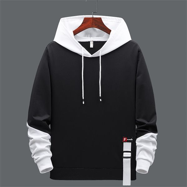 Herbst Japan Stil Hoodies Männer Hip Hop Hohe Streetwear Männliche Mode Lässig Mit Kapuze Sweatshirt Marke Kleidung Plus Größe 4XL 210813