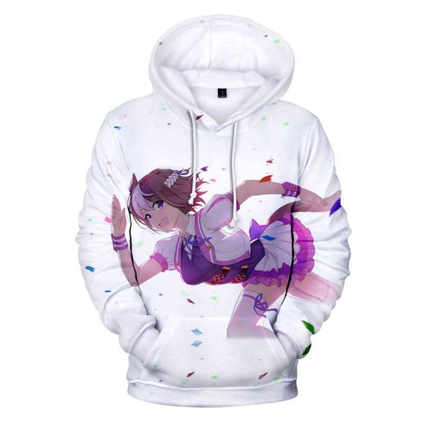 Novità Hot 3D Game Pretty Derby Felpe con cappuccio Pretty Derby Pullover casual Bambini adulti Manica lunga Ragazzi / ragazze Felpa Pretty Derby Y211118