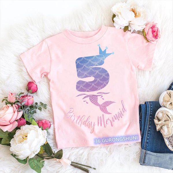 

crown fish cartoon kids boys amp girls t shirt happy birthday summer children vogue funny shirts number present, Blue