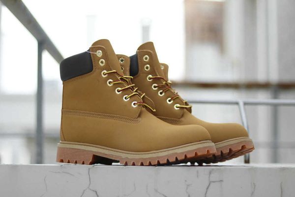

2022 fashion land boots designer mens womens leather shoes ankle winter boot for cowboy yellow red blue black pink hiking work motorcycle 36
