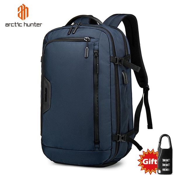 

backpack arctic casual 15.6 inch lapusb charging backpacks male travel hiking waterproof multifunction bags pack large mochila