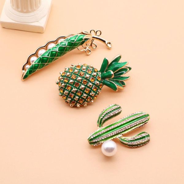 

pins, brooches pineapple-cactus plant brooch sweet for girls women, Gray