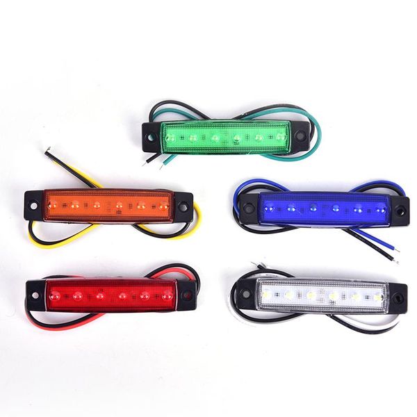 

emergency lights 1pc truck side marker indicator light turn signal lamp 12v 24v led auto car bus lorry trailer tail warning brake