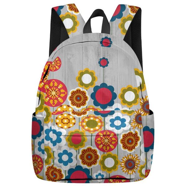 

backpack colorful sun flower geometry fashion casual travel simple men and women