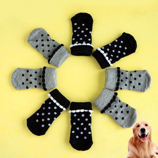 

dog apparel 4pcs dogs short socks lovely cute pet elastic mouth ankle