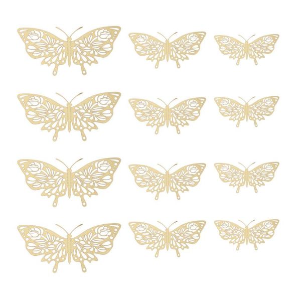 

wall stickers 12pcs butterflies ornament unique 3d decor