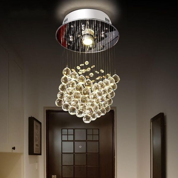 

chandeliers circular led crystal cube creative pendant lamp lights fixtures for aisle balcony corridor small chandelier