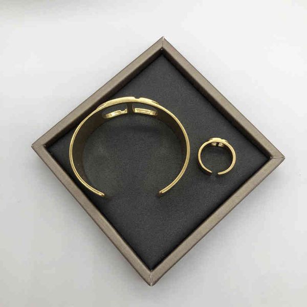 

simple personality fashion bracelet ring set jewellry deals, Black