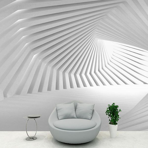 

wallpapers industrial wind technology sense wallpaper office hair salon company front desk stereo vision space extension background mural