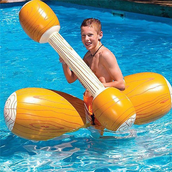 

life vest & buoy water sports 4 pcs/set swimming pool inflatable ride-on float row for adults bumper fun toy game stick lightweight and port
