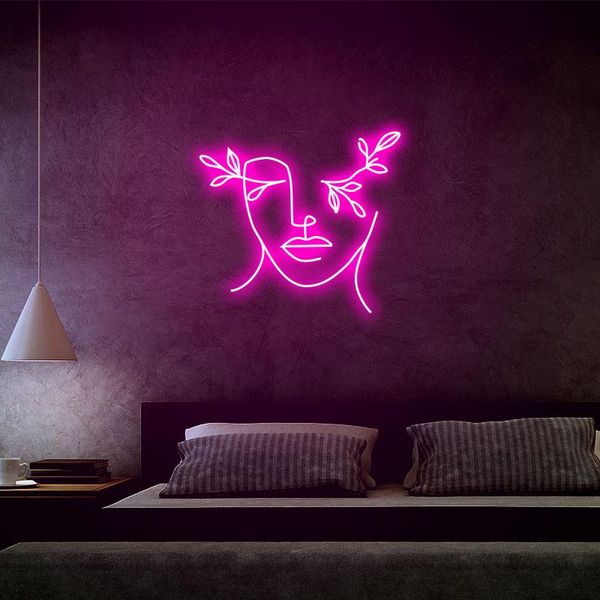 

other event & party supplies "face" neon sign 12v acrylic decoration light decor bedroom custom wall art romance wedding gift