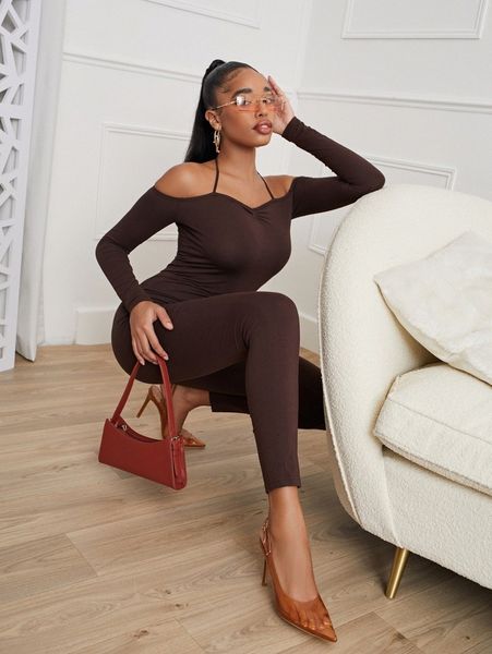 

sxy solid tied backless jumpsuit m9st#, White