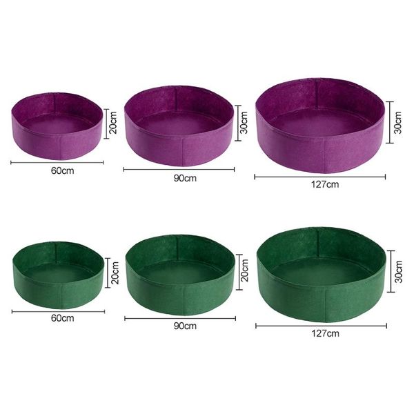 

nonwoven practical creative 15/50/100 gallons round shape planters & pots