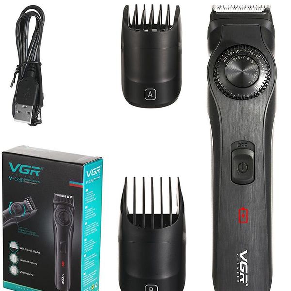 

hair clippers vgr trimmer usb rechargeable clipper haircut machine fine tuning 1-20mm adjustable comb