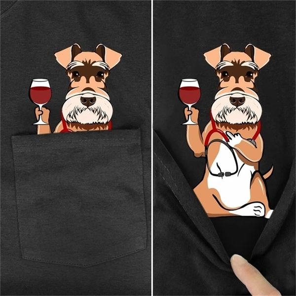 

funny t shirt fashion brand summer pocket printed t-shirt men's for women shirts hip hop cotton tees 220302, White;black