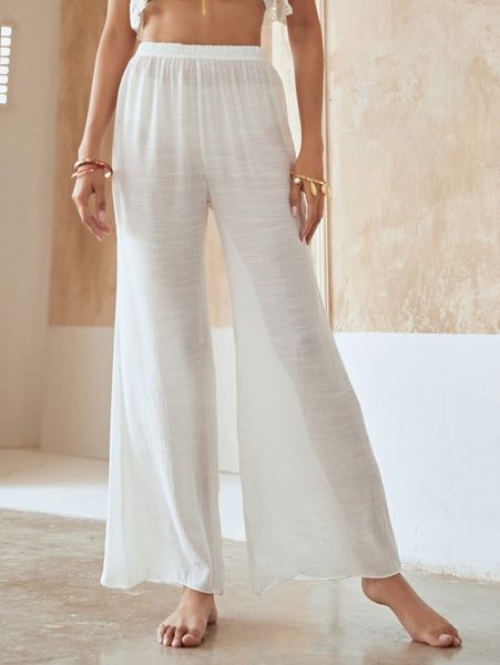 

solid cover up pants x8qn#, White;black