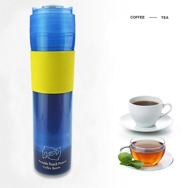 

portable french press coffee maker bottle for outdoors, office, in-car roasters