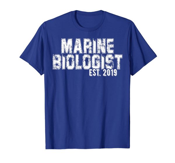 

gift for marine biologists est 2019 t-shirt, White;black