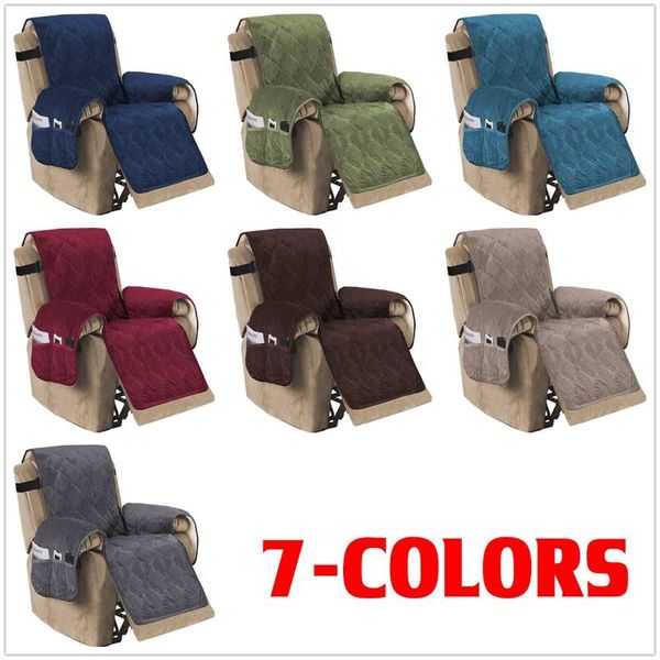 

recliner stretch sofa cover microfiber velvet thickened fleece protection pad non-slip furniture chair covers