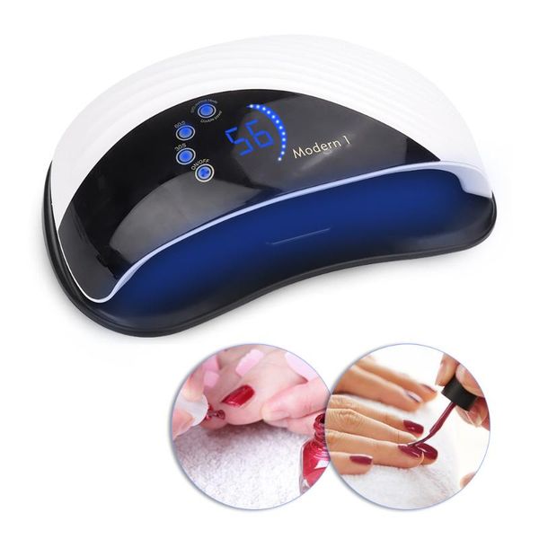 

lamp for manicure built-in cooling fan uv led two hands nail dryer 42 leds fast drying gel polish lcd display dryers