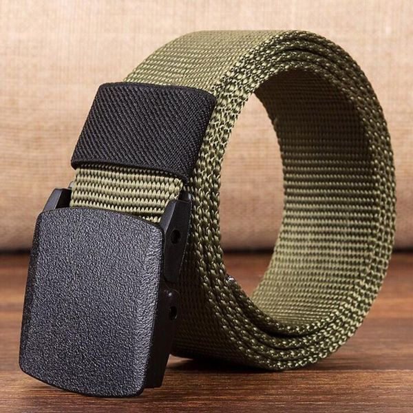 

belts men's web belt waisttrainer outdoor sports nylon waistband canvas lumbar waist support fitness dazzling for men, Black;brown