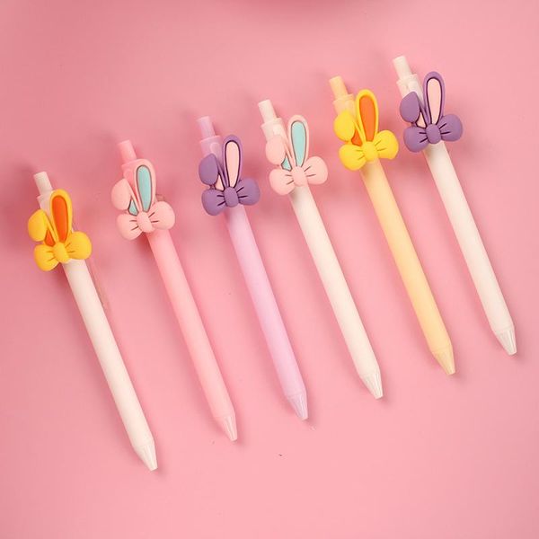 

gel pens 36 pcs/lot creative ears press pen cute 0.5mm black ink signature office school writing supplies gift