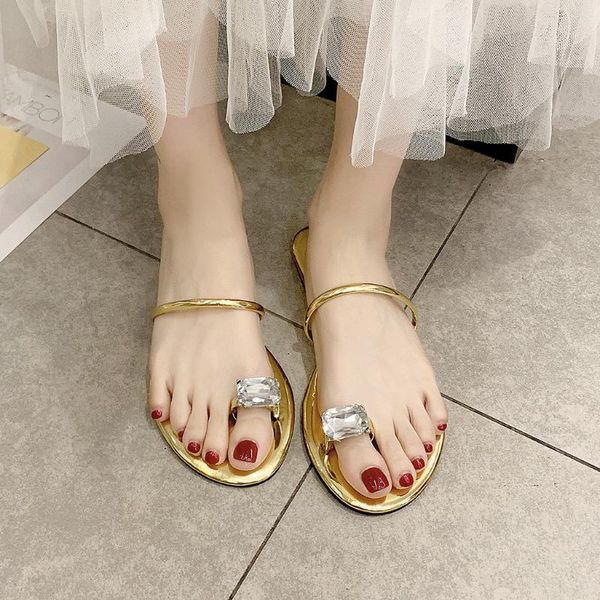 

slippers fashion 2021 womens sandals casual flip flops open toe ladies flat beach walk shoes d2#2, Black