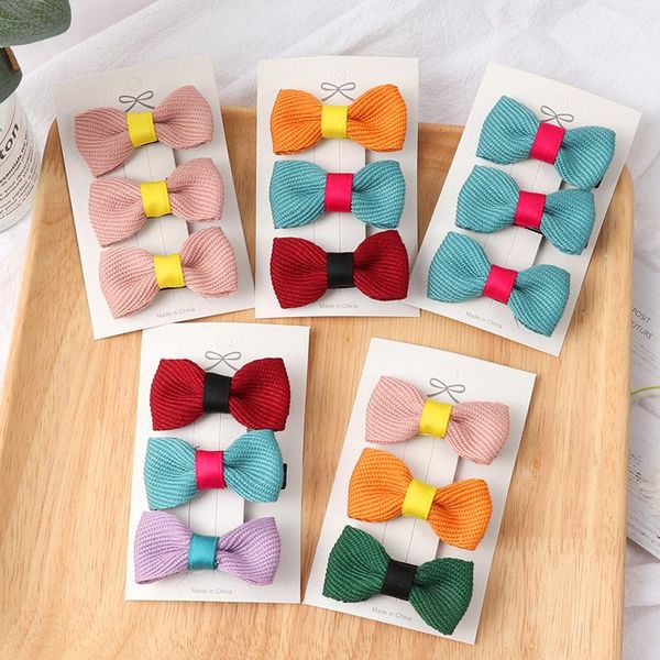 

hair accessories 3pcs bowknot clip girl cute bands bow headwear hairpins cartoon band hairpin headdress gift, Slivery;white