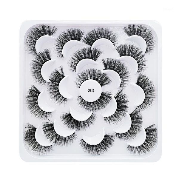 

pairs lotus porcelain plate natural lengthening eyelashes 3d imitation mink false eyelashes1