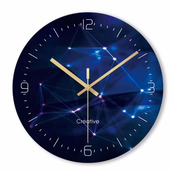

creative rainbow colorful wall clock modern fantastic abstract art style quartz office kitchen home decor w50 clocks