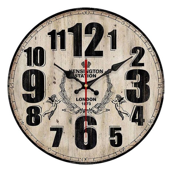 

wall clocks luxury retro clock kitchen metal vintage silen watches home living room decoration orologio da parete gift
