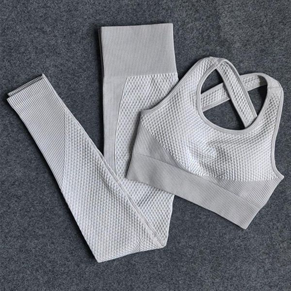 

yoga outfit women set seamless sportswear fitness gym clothing high waist leggings workout tights sport suit running tracksuits