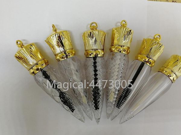 

storage bottles & jars 5ml 5/10pcs carrot shaped lipgloss tube,cosmetic wand mascara tube with gold lid,plastic crown clear liquid lipstick