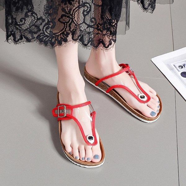 

summer women's flat slippers crystal peep toe woman shoes with comfortable women flip-flops, Black