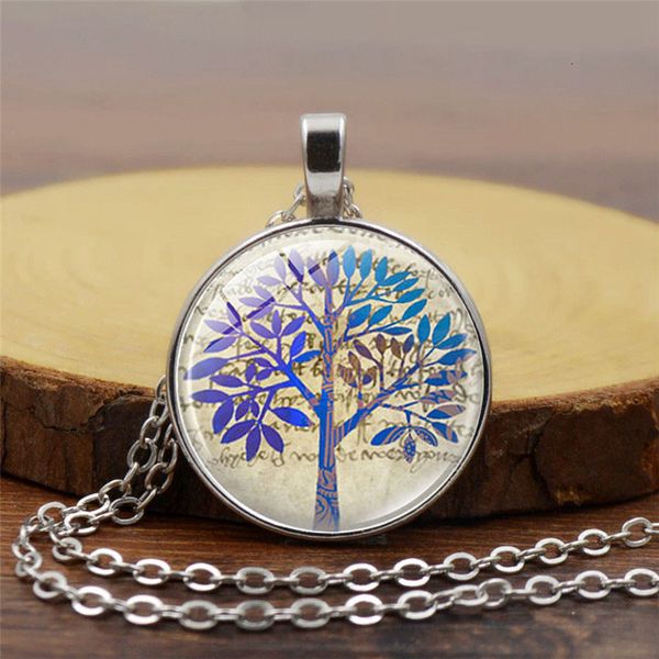 

accsori tree of life time necklace chain pendant, Silver