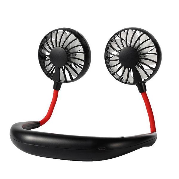 

electric fans lazy hanging neck mini fan usb rechargeable deskportable student outdoor sports dig wind and ultra quiet