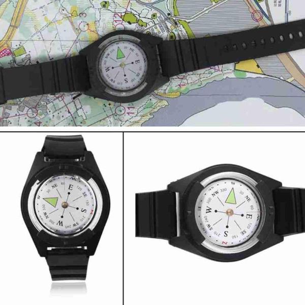 

outdoor gadgets compass silicone strap cross-country climbing rock dial mountaineering camping a3i6