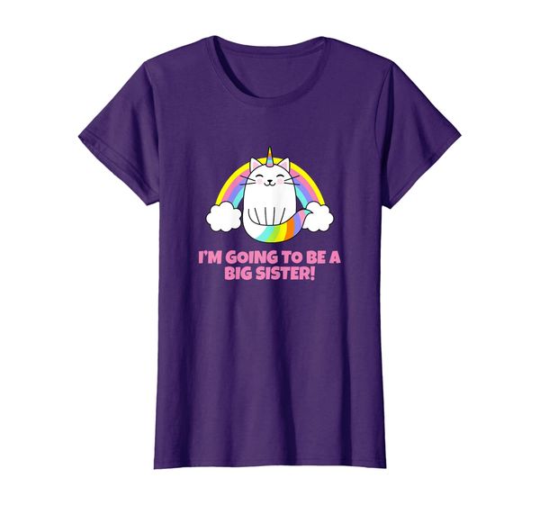 

I'm Going To Be A Big Sister 2019 Caticorn Girl T-Shirt Cute, Mainly pictures