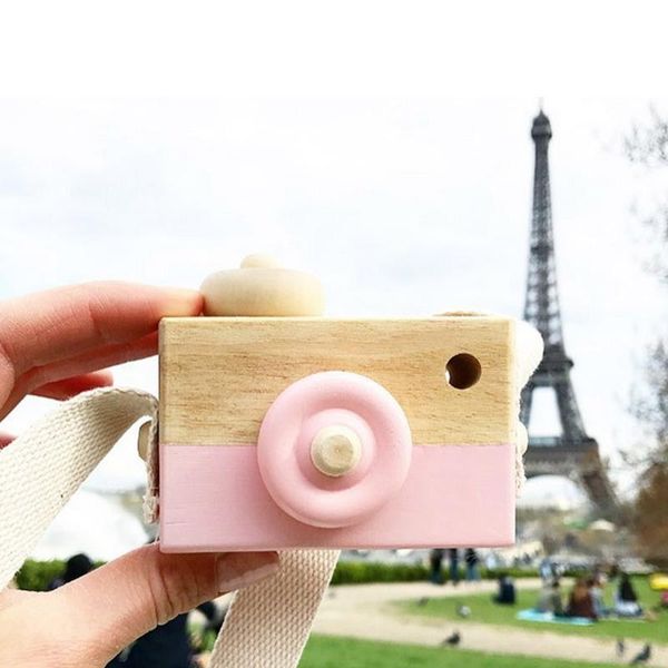 

cute wooden handmade camera toys baby kids room decor nordic style furnishing articles for kid decorative objects & figurines
