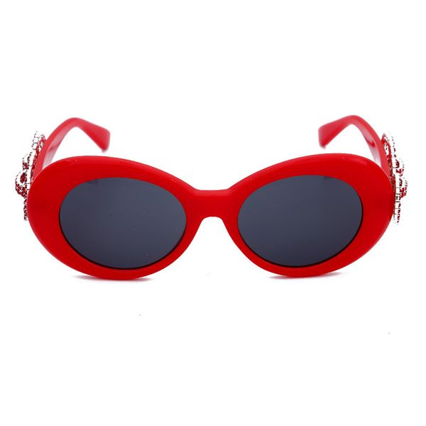 

highend accessories wholale fashion oval diamond sunglass digner sun glass, Black