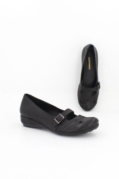 

sandals genuine leather black women's ballerina