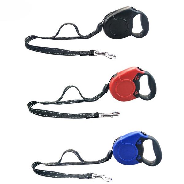 

dog collars & leashes 8m dogs retractable with handle pet harnesses leads solid leash rope for 40kg middle cl156