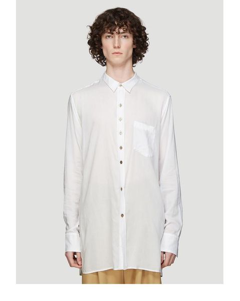 

men's casual shirts the chinese wind linen cotton long sleeve shirt leisure cultivate one's morality, White;black