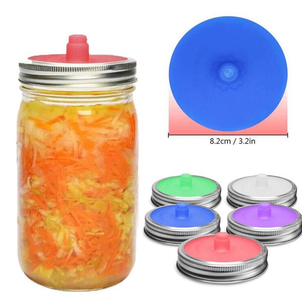 

kitchen storage & organization wide mouth jar lids silicone pickles sealing cover ferment bottle cap bottles organizer